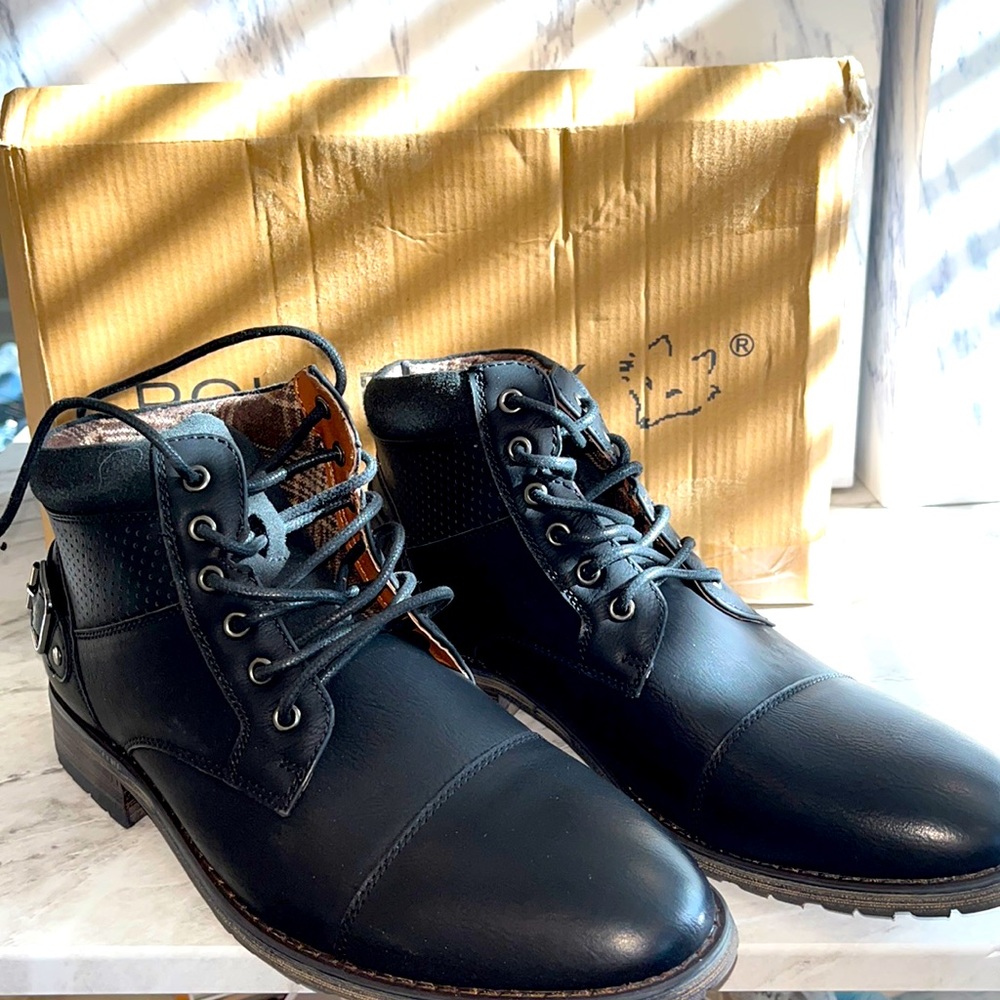 NEW Polar fix Christopher lace up motorcycle combat boots 7.5 mens